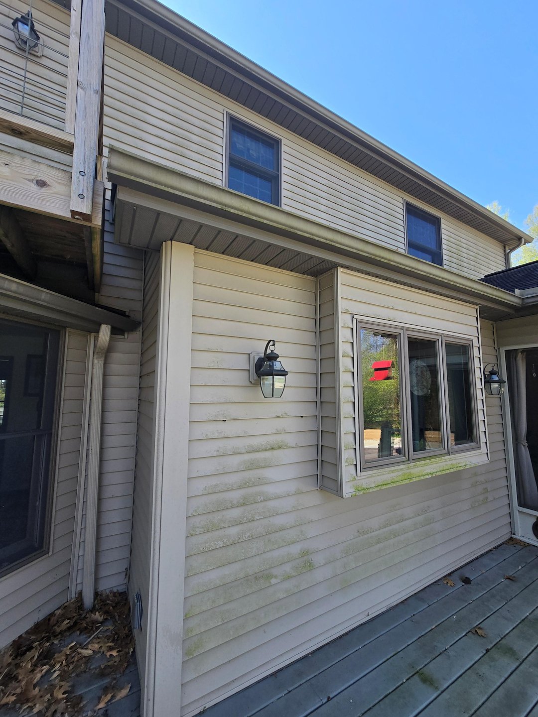 House Washing, Deck Cleaning, and Gutter Cleaning Completed in Marshall, MI 